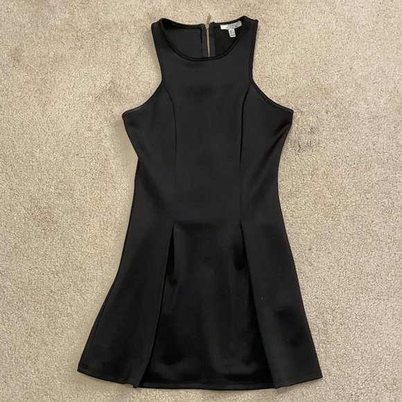 Zara Trafaluc black sleeveless mini dress, fit and flare, size small juniors - Picture 1 of 9